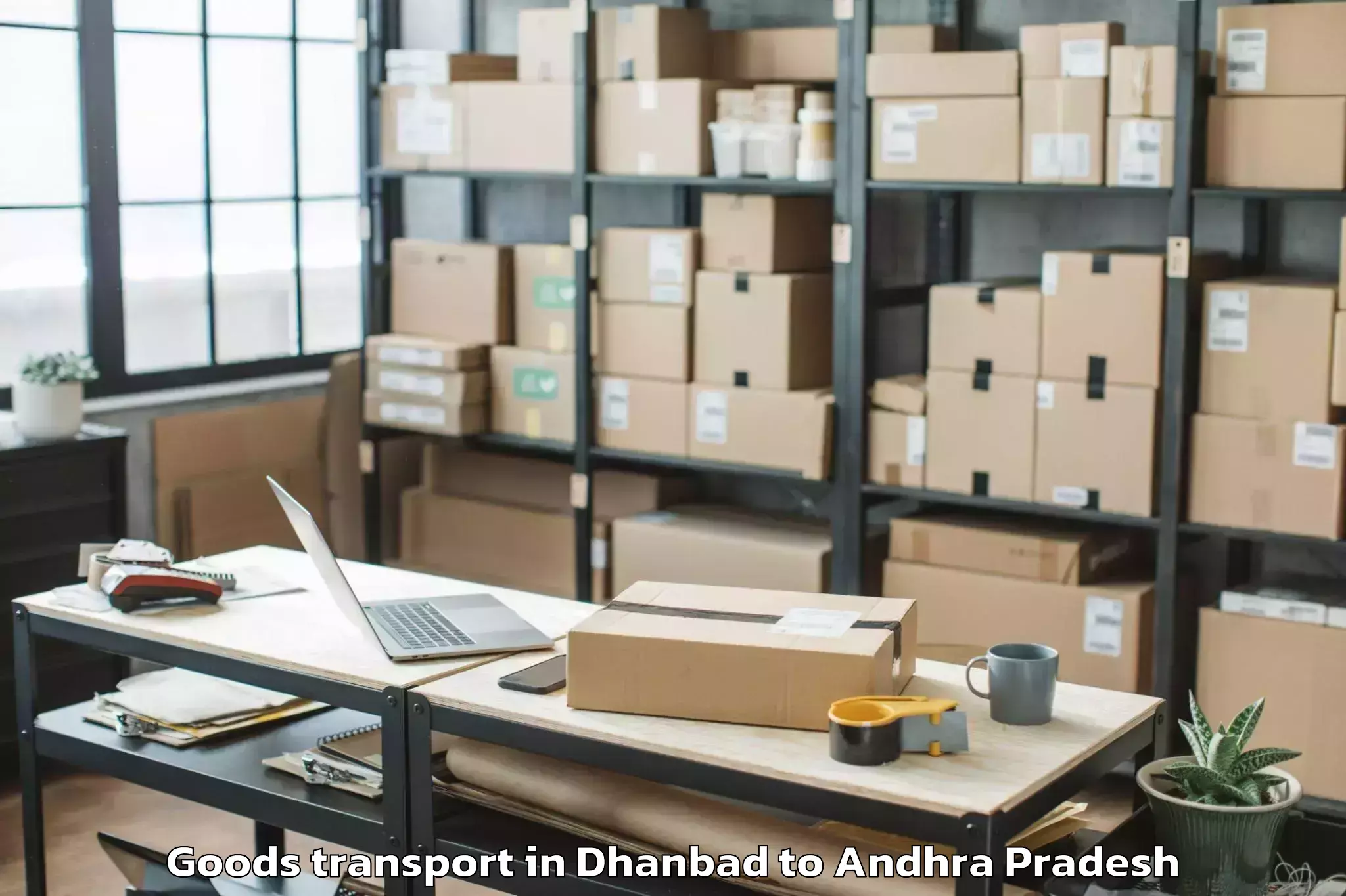 Book Dhanbad to Chandralapadu Goods Transport Online